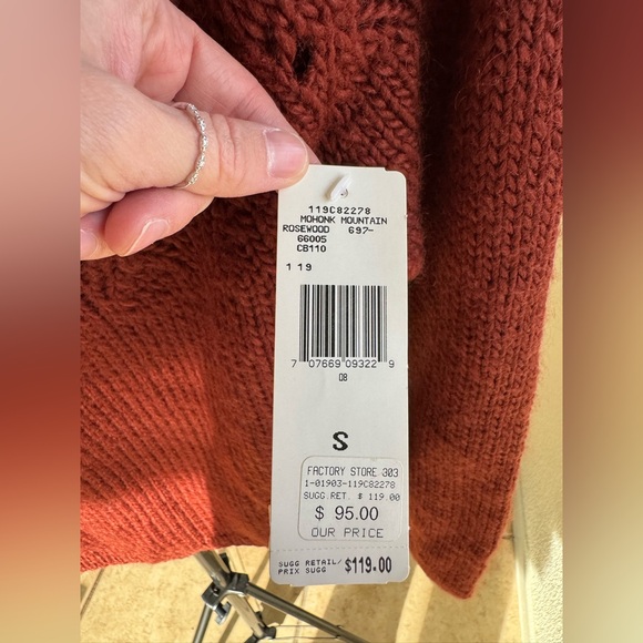 Hand Knit Wool Blend Sweater - Picture 3 of 5